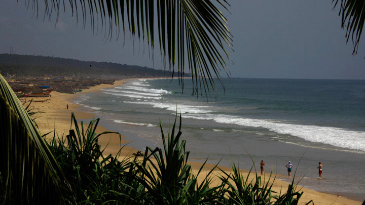Chowara beach near kovalam