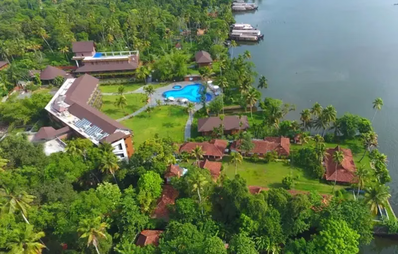 Luxury 2-Bedroom Premium Pool Villa at Uday Backwater Resort Alleppey for private family stay.