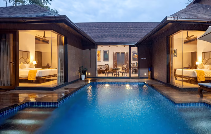 Luxury Private Pool Villa at Uday Backwater Resort Alleppey