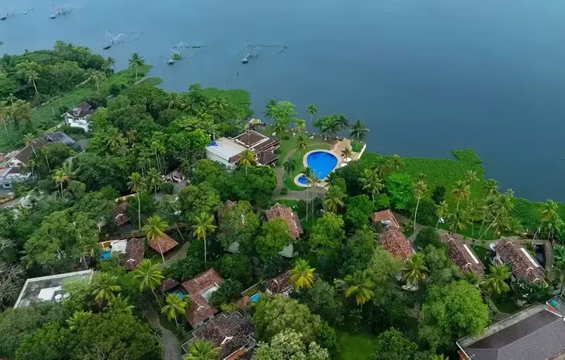 Luxury 2-Bedroom Presidential Private Pool Villa at World Backwaters Resort Alleppey for family vacation.